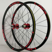 MTB Bike Wheels 26/27.5/29 Inch Wheelset Disc Brake 6Pawl Ultralight Alloy Rim Quick Release 712 Speed Red Hub
