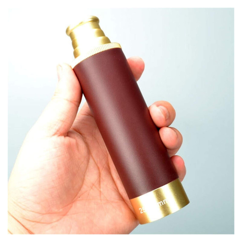 25X30 Telescope Monocular Brass Spyglass 30Mm Objective, Nautical Outdoor Camping Optics Blue/Light 9105992741090