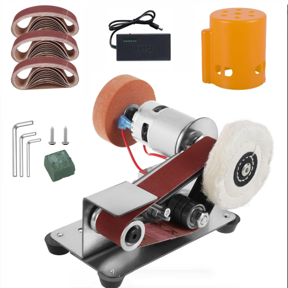 3In1 Mini Electric Belt Sander, Precision Power File For Knife Making And Sharpening, Amber Stone Polishing, 220V 9105992741144