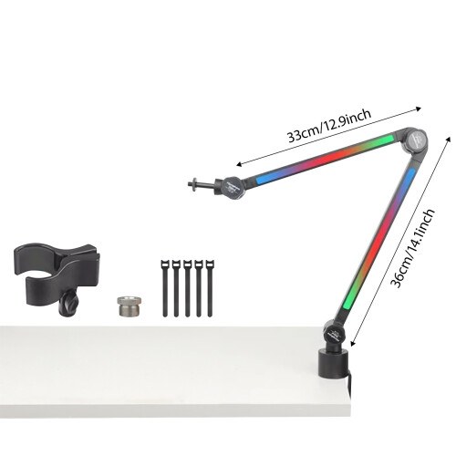 Overhead microfoonhouder Multi-positie-opstellingen Stabiel-Wit 2