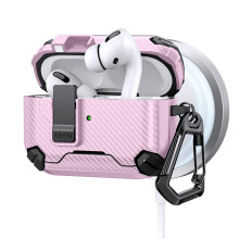 Draadloze oplaaddoos voor pods 3e oortelefoon Beschermhoes-Roze
