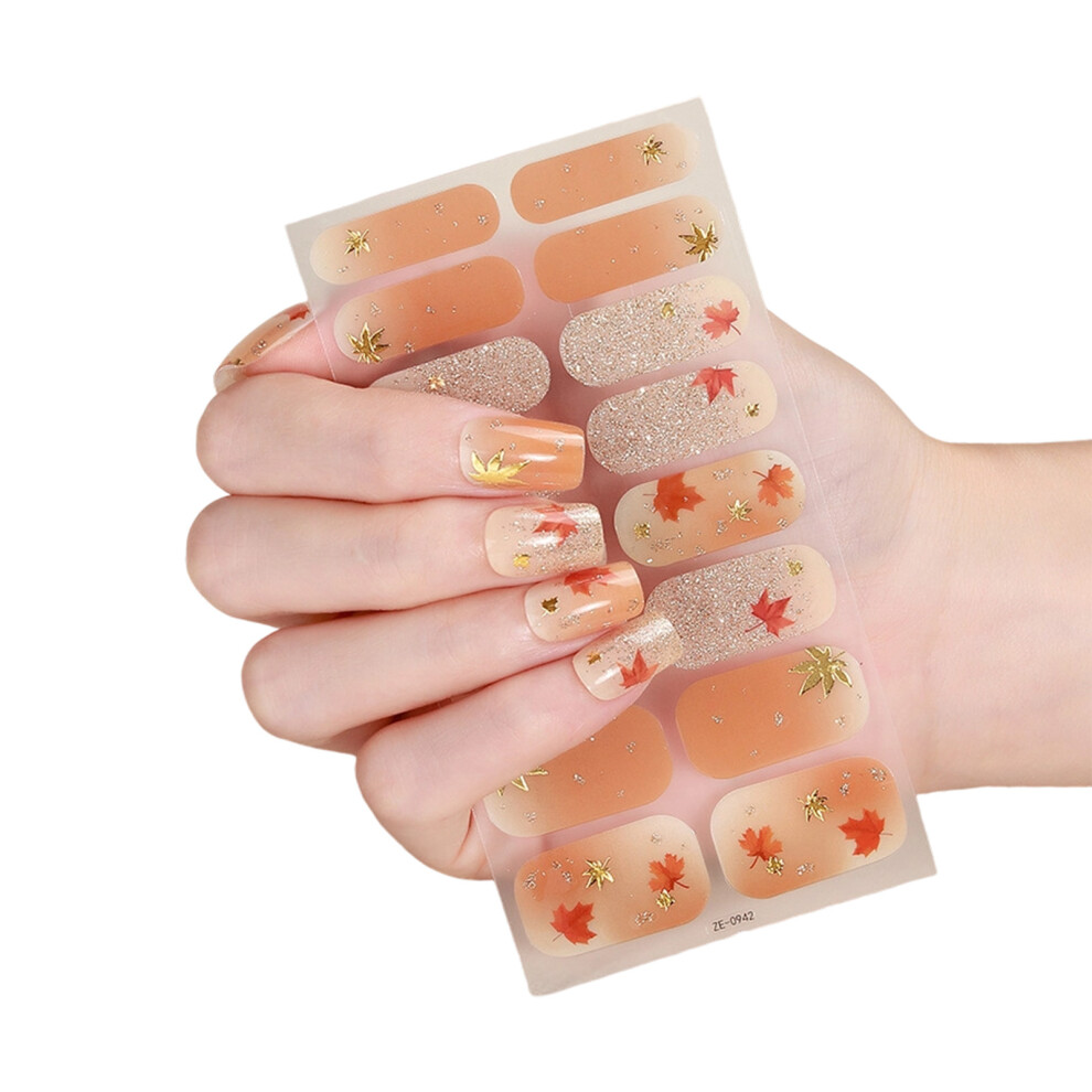 Nail Strips Polish Wraps Fast Dry Decals in Various-ZE0942
