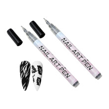 12-color nail art markers with 0.5mm tips; nail art-Black