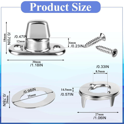 Practical Turnlock Fastener for Canvas Secure in-30 piece set 2