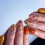 Glossy Press On Nail 1 Set Ginger Leaves Pattern Not Require 1