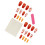 Glossy Press On Nail 1 Set Ginger Leaves Pattern Not Require 5