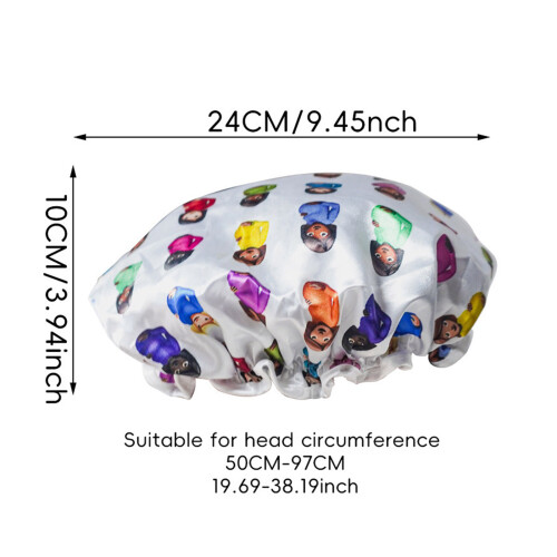 Creative Waterproof Shower Cap Comfortable Fit for Dry Hair 2