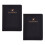 2pcs PU Leather Passports Wallet Elegant Embossed Pattern-Black 1
