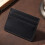 Slim Card Holder For Everyday Essential PU Leather-dark blue 7