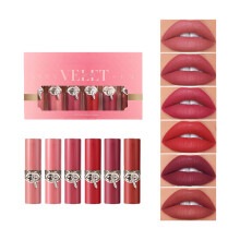 6Pieces Matte Lipstick Long Wear Matte Effect Smooth Glides