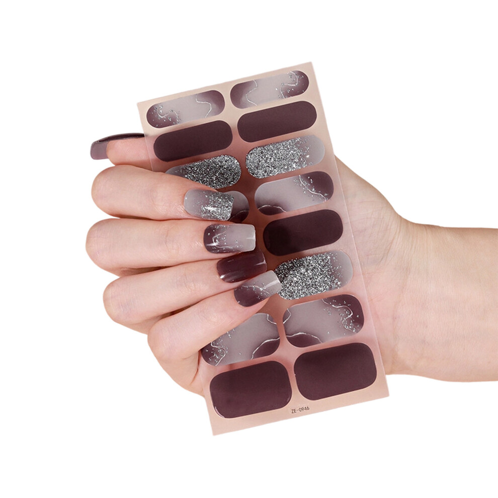 Nail Strips Polish Wraps Fast Dry Decals in Various-ZE0946
