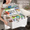 Multiple Layer First Aid Organizers Quick Medicine-L Blue 7