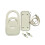 Leather Purse Making Kit 8Pcs DIY PU Leather Bag Making-white 1