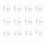 24pcs 3D Line Waves Effect Press On Nail Pearls Gloss for 4