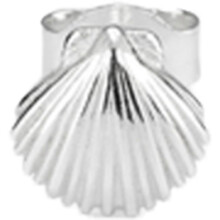 Piercing mit Silberknopf - Strahlend - Kollektion Shell - 24 Karat vergoldet - Muschelmuster - Modernes Design