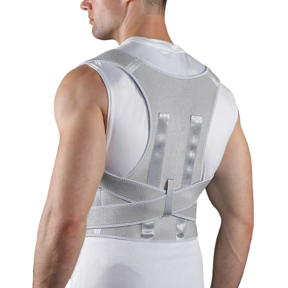 Invisible Design Breathable Postures Corrector for-Gray XXL