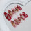 24pcs 3D Line Waves Effect Press On Nail Pearls Gloss for 7