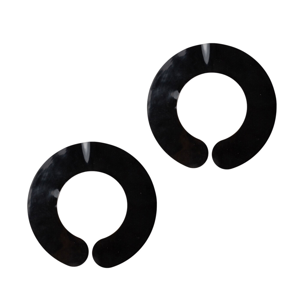 Black Waterproof Silicone Hair Salon Stylist Cutting Collar