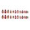 24pcs 3D Line Waves Effect Press On Nail Pearls Gloss for 2