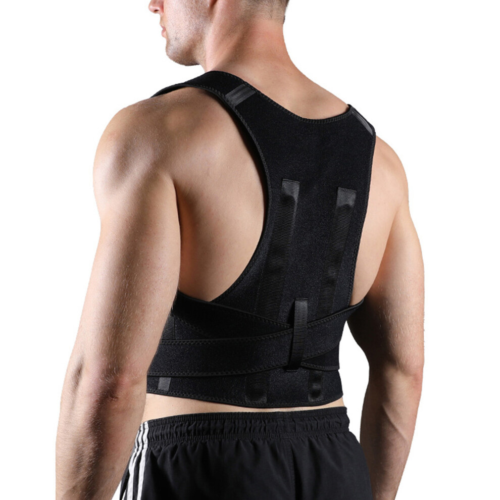 Invisible Design Breathable Postures Corrector for-Black M
