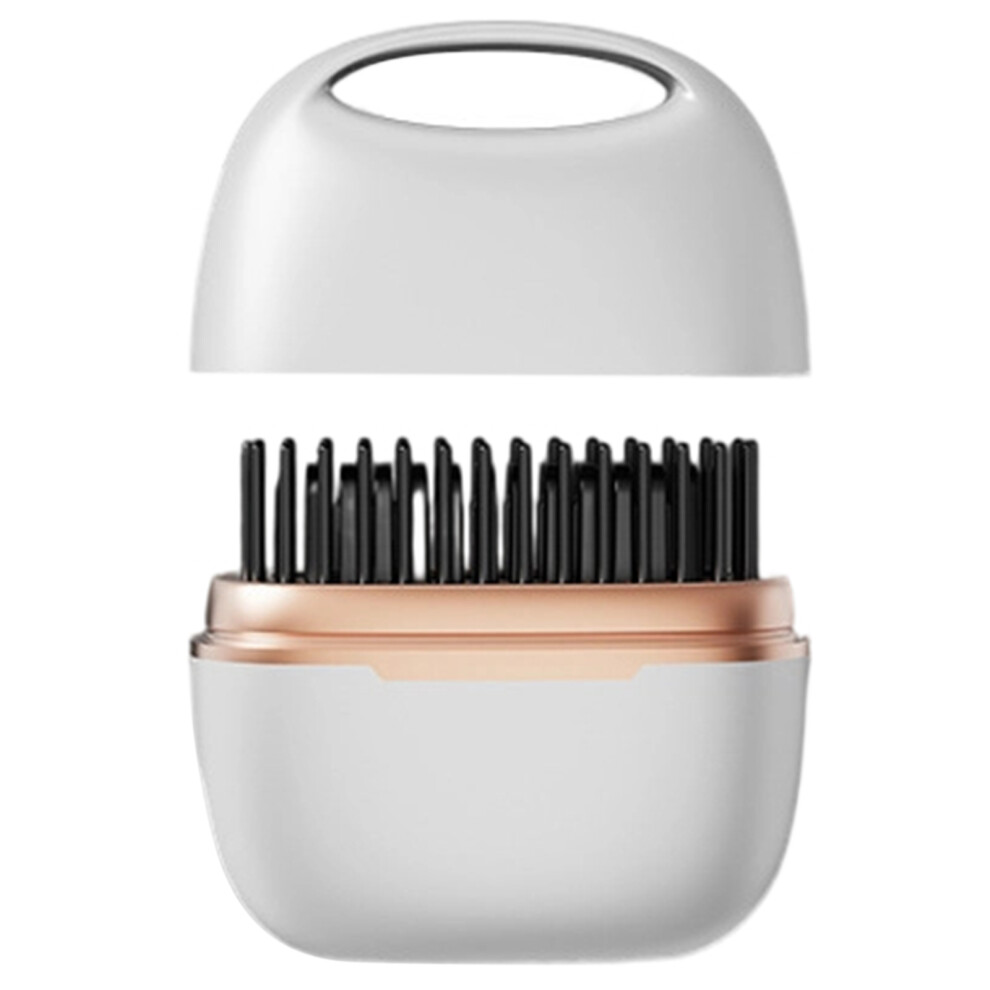 Quick Heat Mini Hair Straightener Brush 30 Second- White