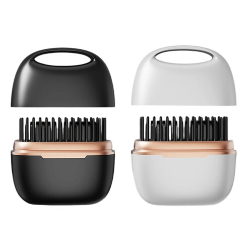 Quick Heat Mini Hair Straightener Brush 30 Second-White 1