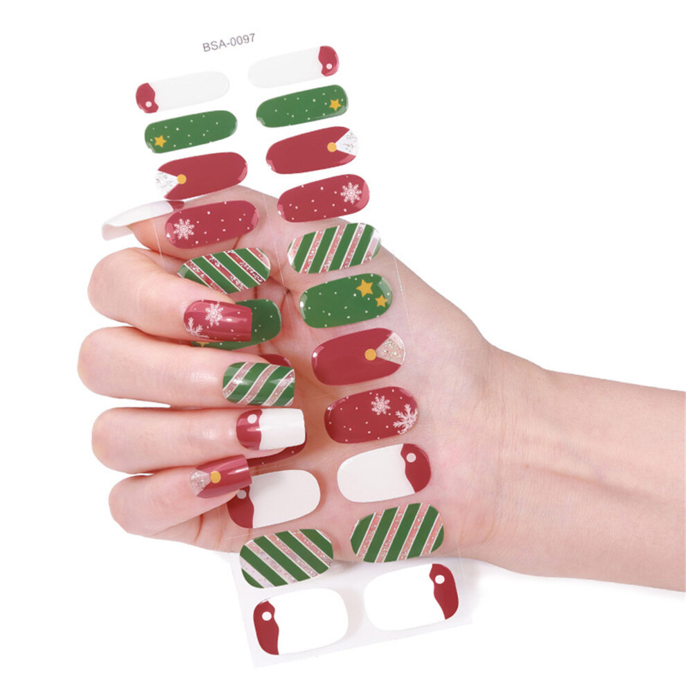 Christmas Nail Decals Not Toxic Gel Safe For Pregnant-BSA0097