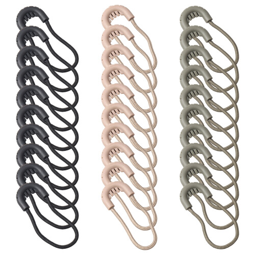 Replacement Zipper Pulls Tab Tages Nylon Cord Extension-Green 1