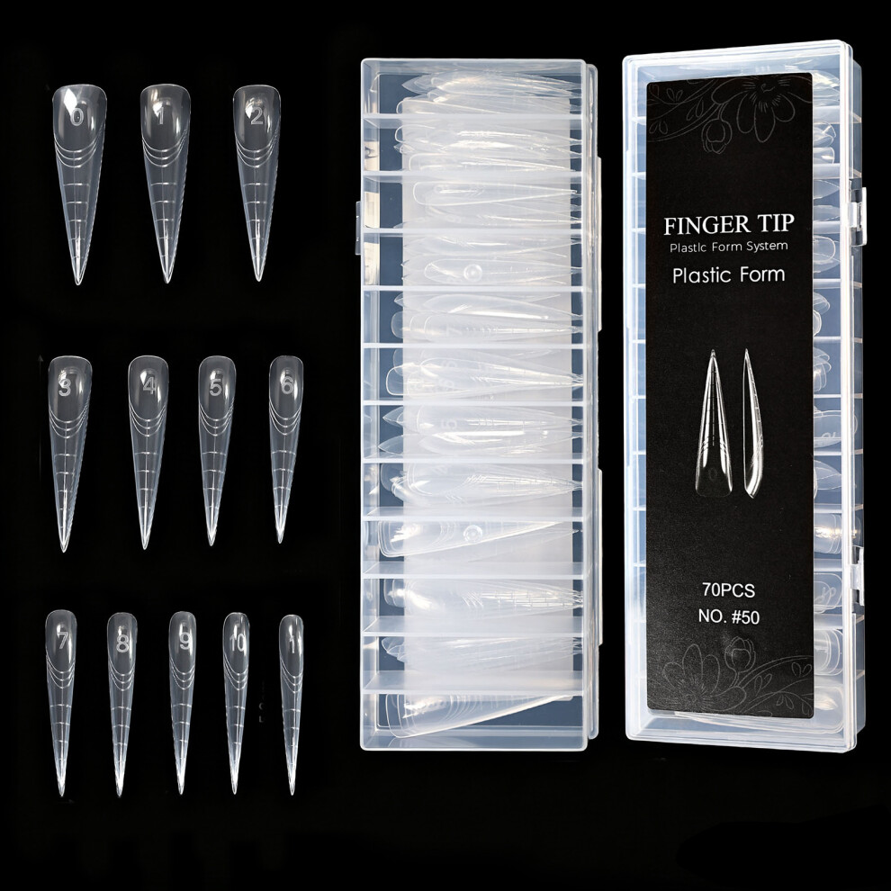 Crystal Nail Forms Kit Nail Mold Fast Length Extension-50model