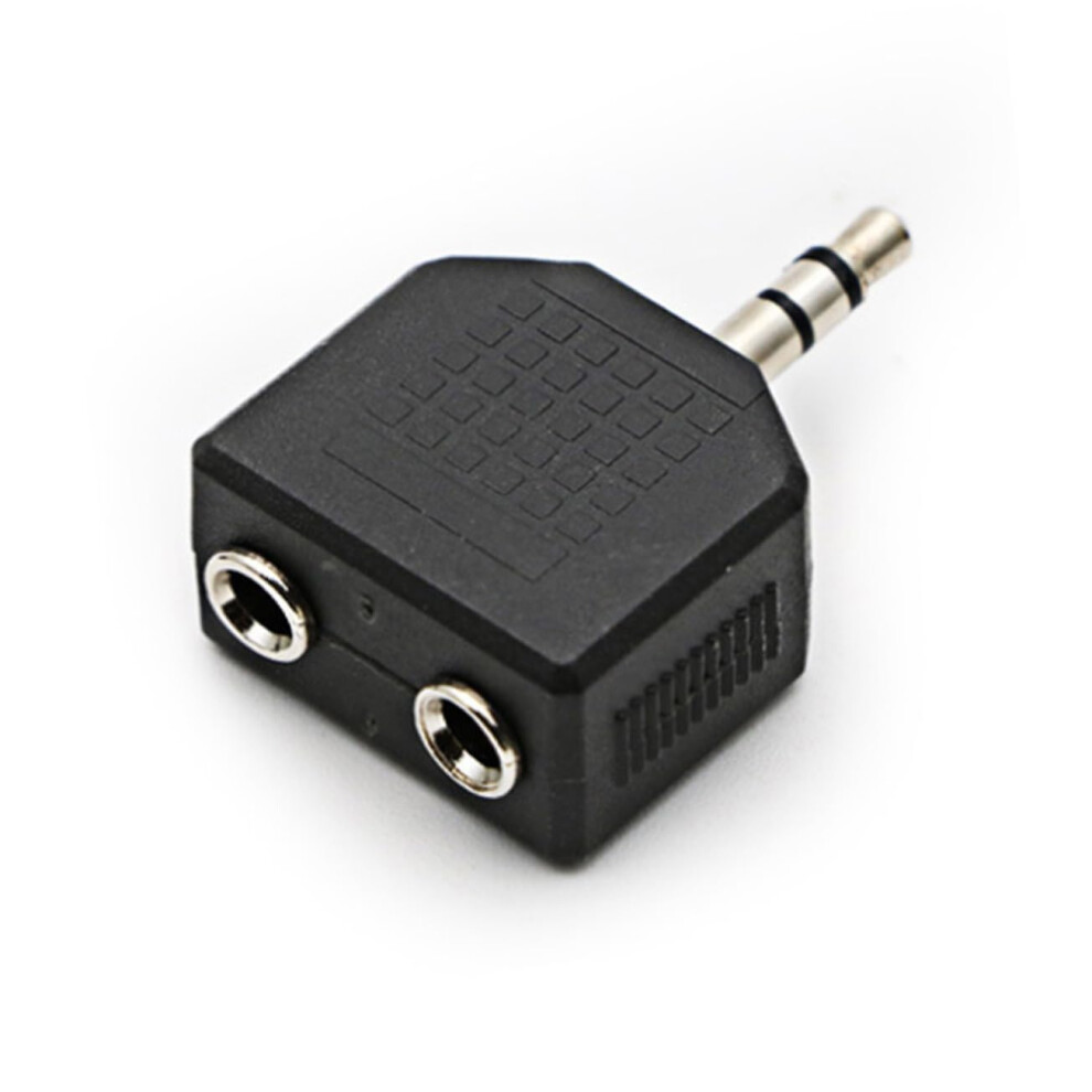 3.5Mm Audio Splitter 2 Pack Double Mono Headphone Splitter Dual Headphones Compatible Headsets And Microphones Black 9339159616932