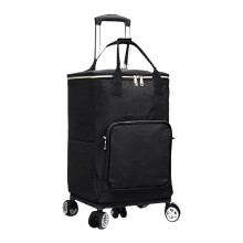Grocery Cart on Wheels Removable Insulated Coolers Bag-black