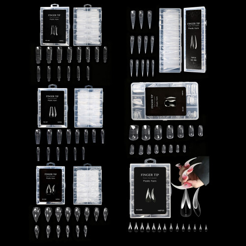 ABS Nail Extension Forms Crystal Tips For Gel Polish-47model 2