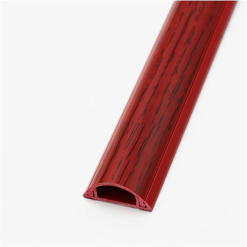 Floor Cable Cover Semicircle Protector Selfadhesive Cable Hider Wood Grain Color 1M Length 9067246236601