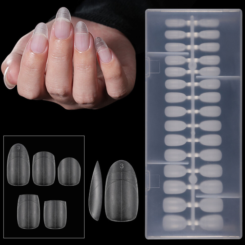240Pcs Professional False Nail with-582 short ellipse