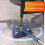 360 Degree Rotatable Adjustable Cleaning Mop, Extendable Triangle Mop, Telescopic Spin Mop, QuickDry HandTwist, Blue 4