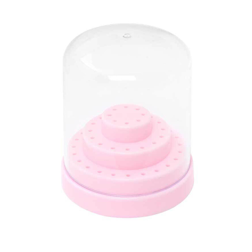 Small 48 Hole Nail Drill Bit Storage Case Portable-Pink Large 7754000847273