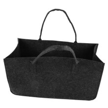 Portable Felt Firewood Storage Bag With Hand Strap Lightweight Log Carrier For Fireplace And Fire Pit Multipurpose Tote Ref: 2741