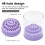 48 Slot Nail Art Tool Storage Organizer ABS-Purple small 6