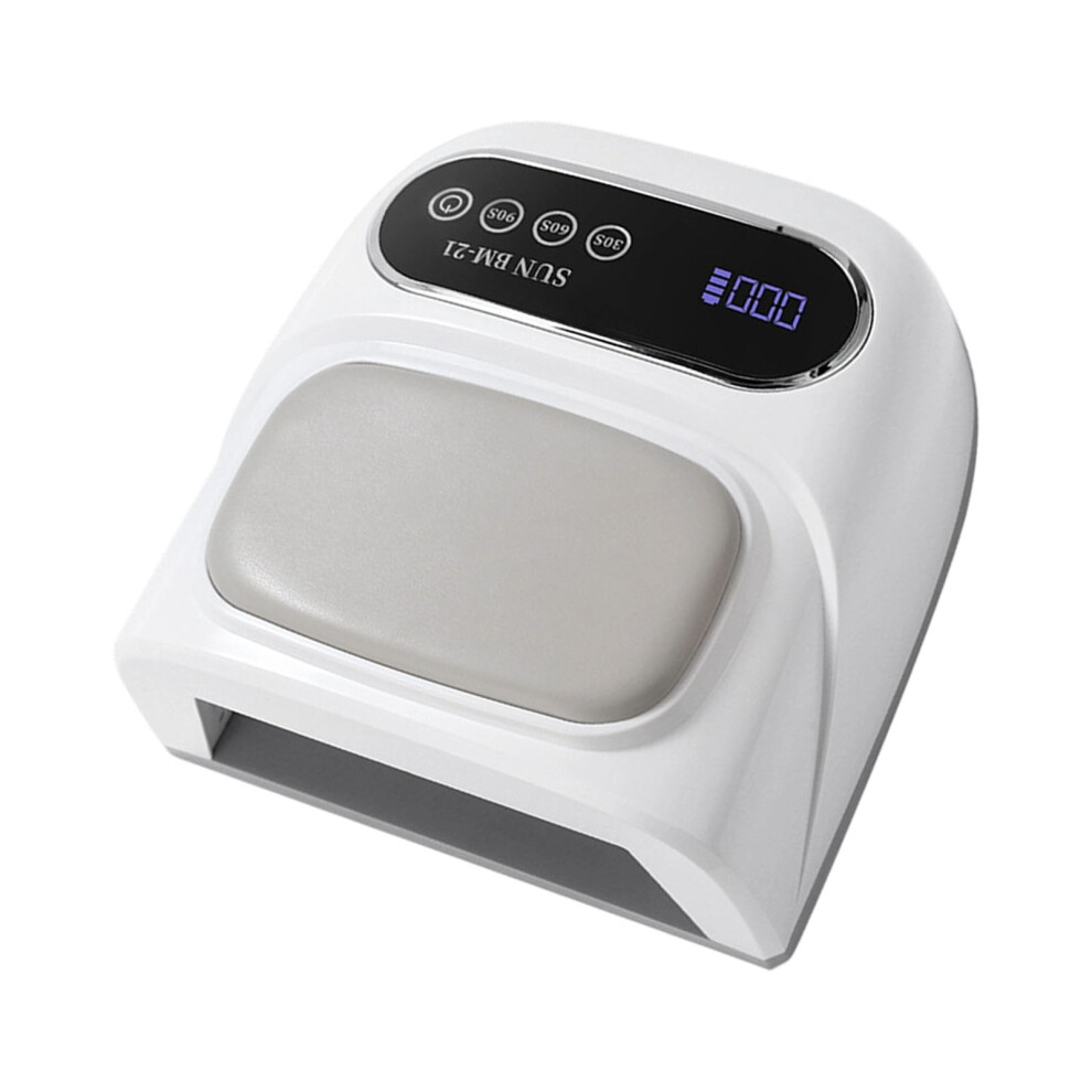 Efficient Cordless Gel Nail Lamp Featuring Ergonomic Hand-White