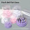 Small 48 Hole Nail Drill Bit Storage Case Portable-Pink large 5
