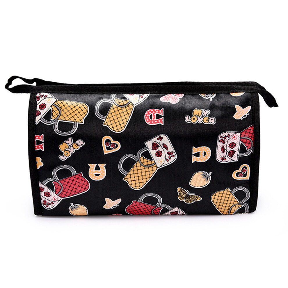 Multifunctional Cosmetics Bag Durable Material Travel Makeup Organizer Water Resistant Storage Space With Smooth Zipper For Women Men