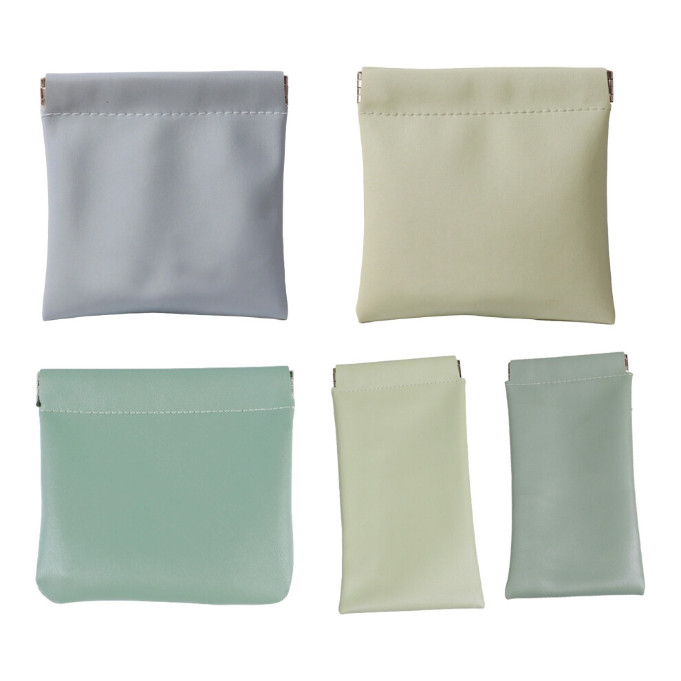 Modern Snap Closure Cosmetic Case Waterproof PU Leather For-23