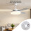 Universal Voltage 135mm Magnetic Light Board For Ceiling Fans 7