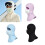 Breathable Full Coverage Kids Mask Hypoallergenics-apricot 3