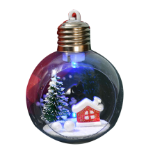 Christmas Baubles For Hotels Restaurants, Clear Led Light Ball With Festive Atmosphere Shatterproof Outdoor Christmas Lights Decoration, Hanging Decor