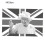 Κομψή μίνι ραβδί βρετανικής σημαίας Union Jack, ζωντανά χρώματα και ανθεκτικός 2