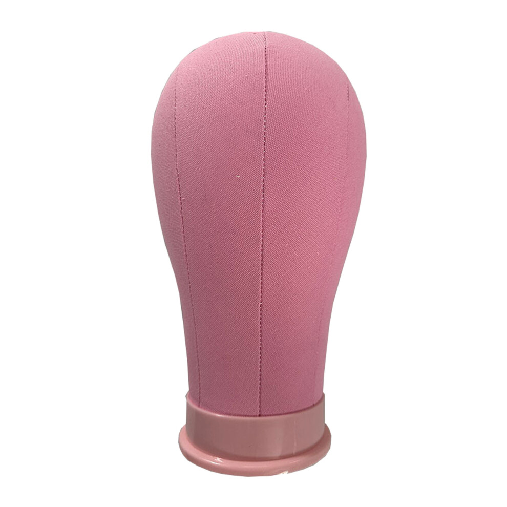 Unisex Pink Ergonomic Wig Practice Mannequin Head Stable Base Design