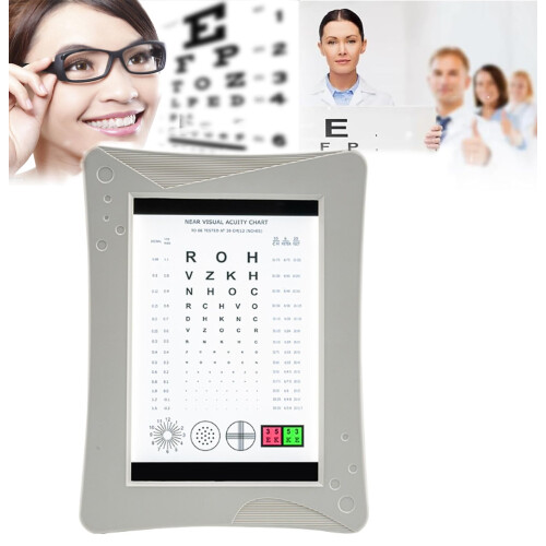 LED Vision Test Board Adjustable Brightness 25 Cm Working Distance For Schools Clinics Optical Shops