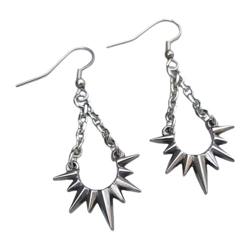 Thorn Chain Dangle Earrings Vintage Punk Styles