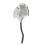 Stainless Steel Ginkgos Leaf Chopstick Rest Fork Shelf-Silver 1
